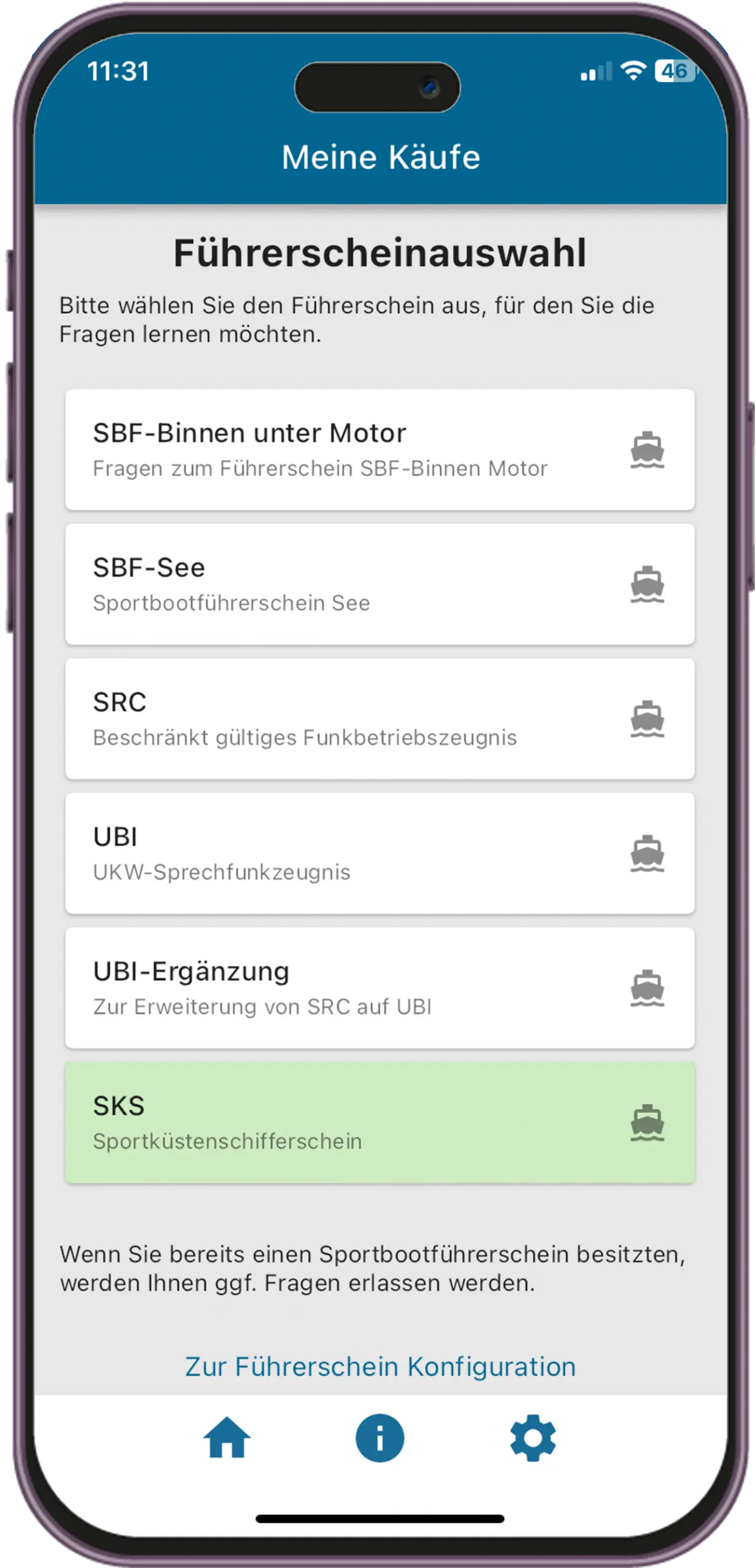 Sportbootführerschein-App